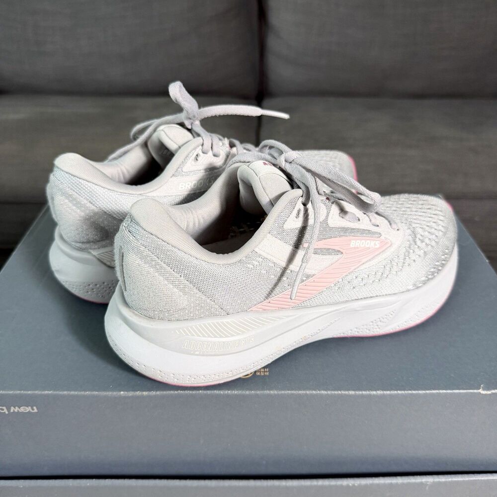 Brooks Adrenaline GTS 24 Alloy Gray Zephyr Daily Running Shoes Women's Size 6.5D - Picture 4 of 12